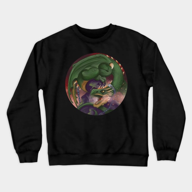 Magical Wyvern Crewneck Sweatshirt by NevermindOnArt